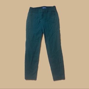 Green Mid-Rise Pixie Ankle Pants
